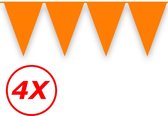 Oranje Slingers Vlaggenlijn Oranje Feest Artikelen Koningsdag EK WK Oranje Versiering Oranje Vlaggetjes 40 Meter