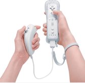 Astilla | Nintendo Wii + Wii U Motion Plus Controller - Nunchuk Controller inclusief beschermhoes - Wit