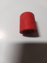 Deltafix deurbuffer tpe rubber / schroefbaar rood 35 mm 2 st.