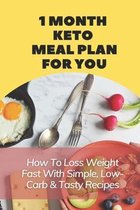 1 Month Keto Meal Plan For You: How To Loss Weight Fast With Simple, Low-Carb & Tasty Recipes