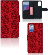 Coque Samsung Galaxy A32 4G Protecteur Flip Housse Roses Rouges