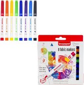 Bruynzeel Fabric Markers Set 8