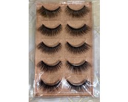 5-pack Nep Wimpers - 5-Pack False Eyelashes - High Quality - Non-Cruelty - #SL06