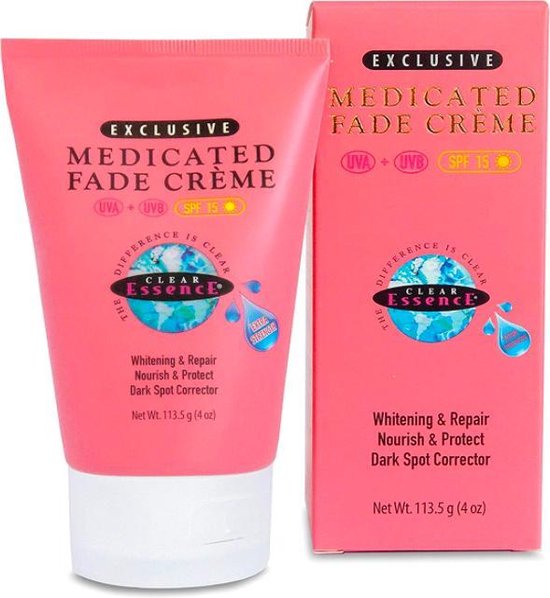 Clear Essence Medicated Fade Creme avec écran solaire SPF 15 Crème éclaircissante... bol