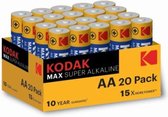 Kodak Max Super  Alkaline AA 20 Pack
