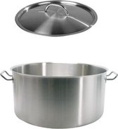 Pardini - Kookpan inclusief deksel - RVS - 28 x 13 cm - 8.0 liter
