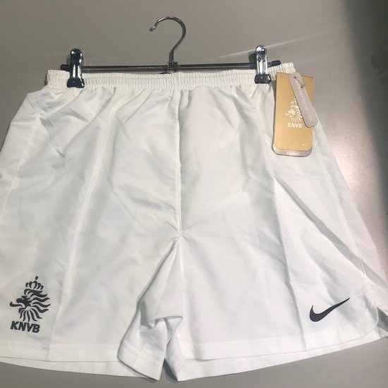 Nike sportbroek wit met KNVB logo zwart maat L heren