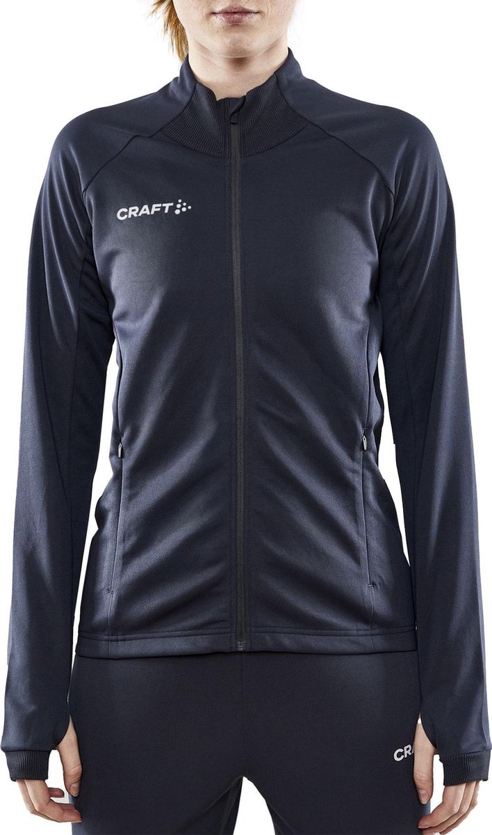 Craft Craft Evolve Full Zip Sportvest - Maat S  - Vrouwen - donkergrijs