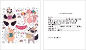 Uitnodiging feestje dieren | 10 Stuks Verjaardag Uitnodigingskaartjes Dieren - Uitnodigingskaarten - Verjaardagsfeest - Themafeest