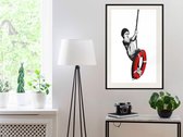 Artgeist - Schilderij - Banksy: Swinger - Multicolor - 20 X 30 Cm