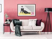 Artgeist - Schilderij - Elegant Audrey - Multicolor - 60 X 40 Cm