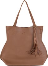 Juleeze Handtas Dames 30*30 cm Bruin Kunstleer Tas Damestas