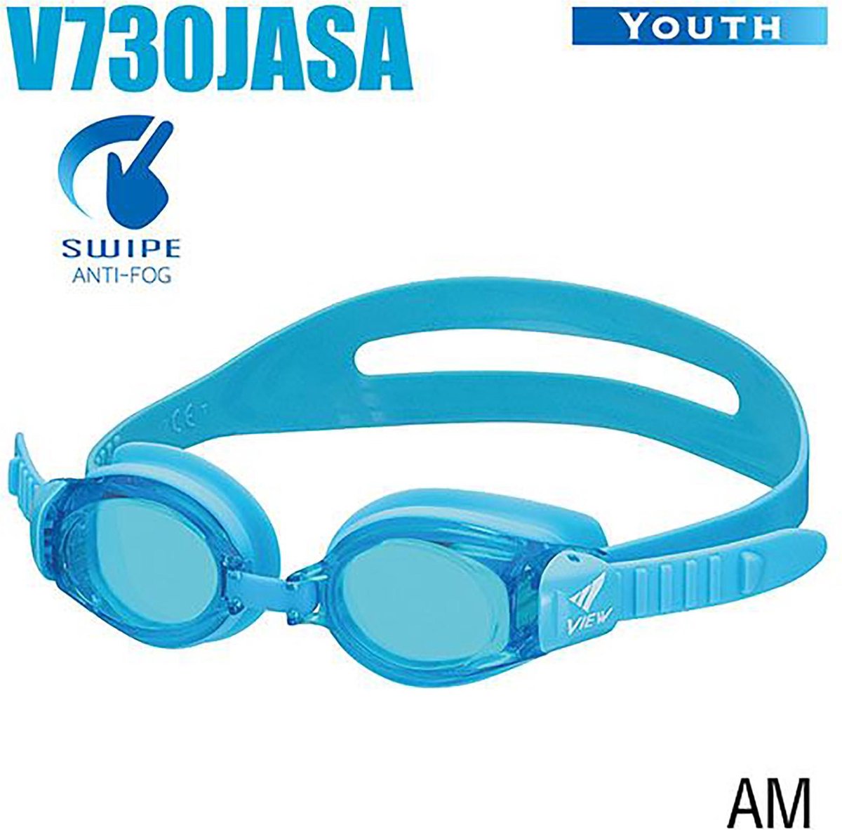 VIEW Youth (leeftijd 4-9 jaar) kinder zwembril met SWIPE technologie V730JASA-AM