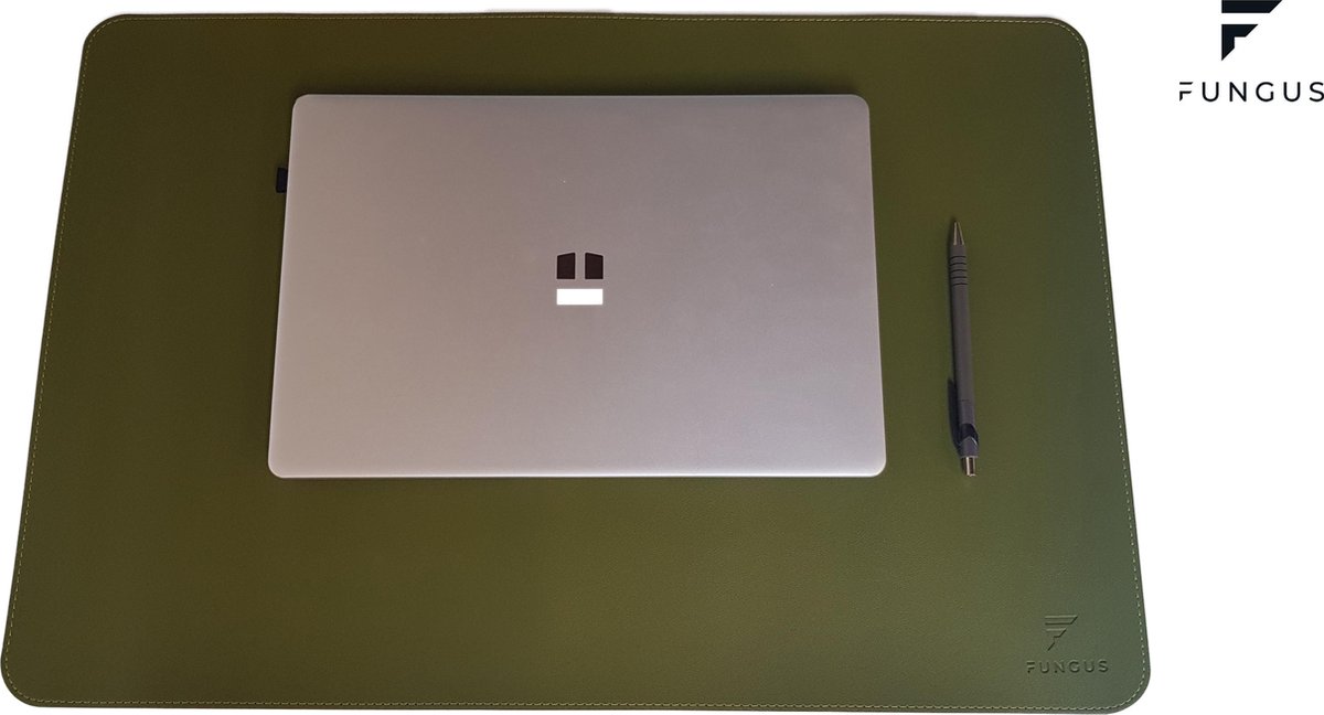 Bureau mat onderlegger | Groen - kunstleer vilt | 60 x 40 cm | Muismat | Desktop mat | Gaming mat | Deskmate | Bureau organizer | Bureaumat | Bureauonderlegger