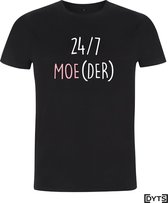 T-shirt | Moederdag | 2021 | 24/7 Moe Der - S