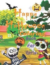 Happy Halloween Coloring Book For Girls