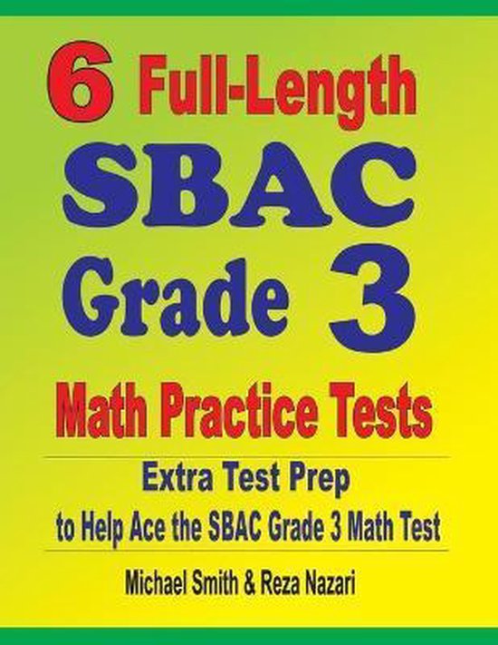 6 Full-Length SBAC Grade 3 Math Practice Tests - cover