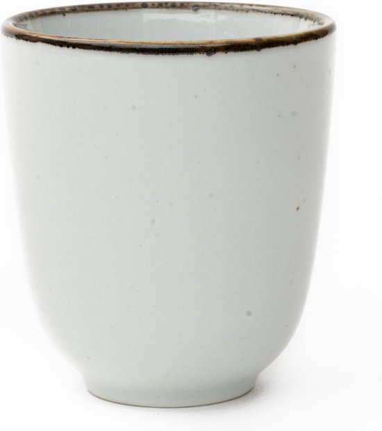 Een koffieservies voor 6 personen van wit porselein met karteldecoratie en zilverkleurige rand. Gemerkt Wunsiedel, Bavaria Porcelaine. – N.V. Veilinghuis