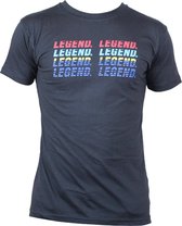 Legend t-shirt zwart Legend regenboog Maat: XXXXS