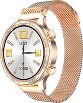 SmartWatch-Trends SM3 - Smartwatch - Hartslagmeter -Zuurstofmeter - Dames Watch - Goud/Rosé