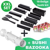 Sushi maker - Mega XXL sushi set - Zelf sushi maken kit - Sushi set - All in one sushi kit Incl. GRATIS sushi bazooka met Nederlandse handleiding