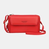 Crossbody tas - Rood Dames  tas - schoudertas - grote capaciteit telefoontas -  telefoontas en portemonnee