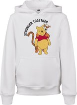 Mister Tee Winnie The Pooh - Stronger Together Kinder hoodie/trui - Kids 110/116 - Wit
