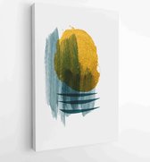 Luxury gold abstract arts background. Wall arts vector 3 - Moderne schilderijen – Vertical – 1899100519 - 80*60 Vertical