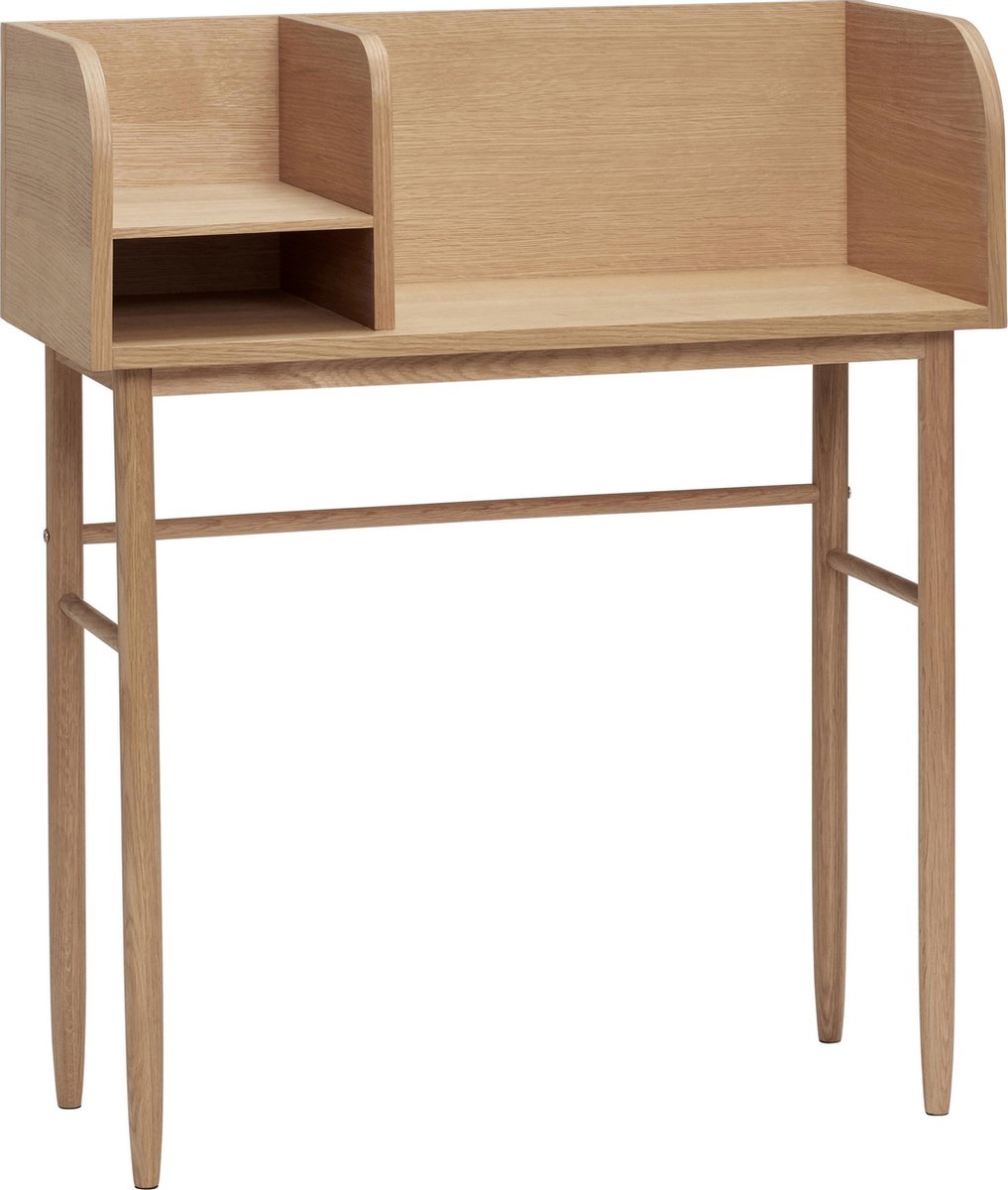 HÜBSCH INTERIOR - FSC® eiken secretaire, bureau met twee opbergvakken