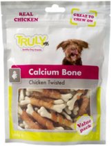 15x Truly Hondensnack Calcium Bone Chicken Twisted 90 gr