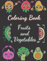 Coloring Book Fruits and Vegetables