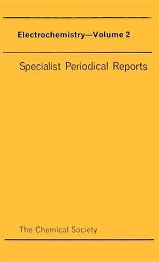 Electrochemistry, Vol 2, Royal society of chemistry 9780851860176 Boeken