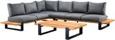 Suns Nardo loungeset - Aluminium - Teak