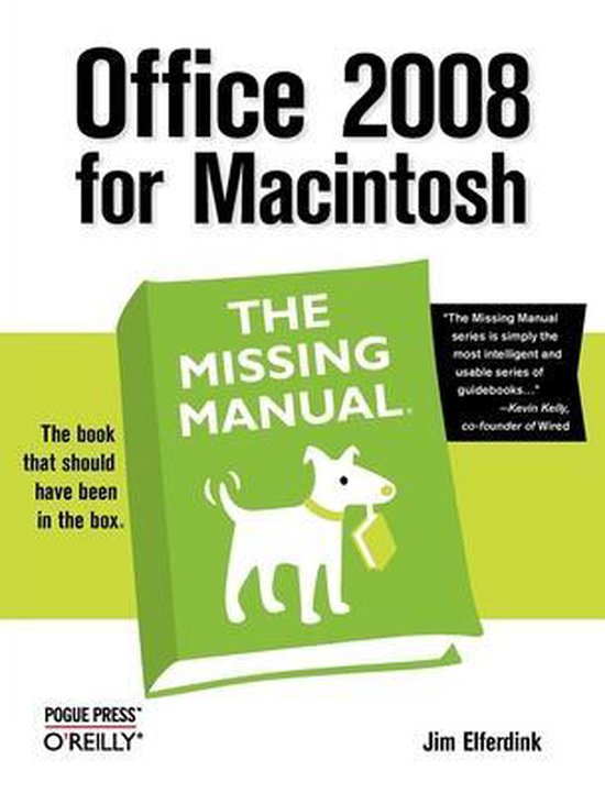 Office 2008 For Macintosh Missing Manua - cover