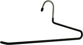 De Kledinghanger Gigant - 40 x Broekhanger metaal met zwarte anti-slip coating, 37 cm