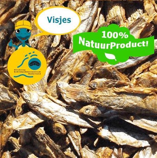 Gedroogde Visjes voor Waterschildpadden - Natuurproduct - 200g