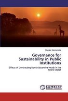 Governance for Sustainability in Public Institutions