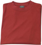 Big Size T-shirt katoen rood, maat XXXL