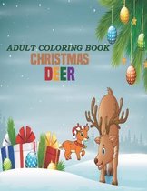 Adult Coloring Book Christmas Deer
