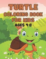 Turtle Coloring Book for Kids Ages 4-8