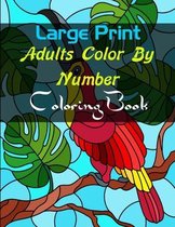 Large Print Adults Color By Number Coloring Book