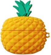 Airpods Pro Hoesje - Airpods Pro Case - Japanse Cartoon Kawaii Stijl Cute - Ananas - Valentijn Cadeautje voor Hem Haar - Valentijnsdag Cadeau