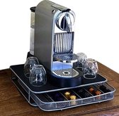 Wooners®  Capsulehouder met Lade - Koffiehouder (N)Espresso - 24 Cups-capsules - Zwart-Grijs