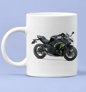 Mok-Motor-Kawasaki ZX10R Ninja-zwartgroen-cadeau-motorliefhebber-racemotors