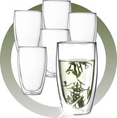 Set de 450 ml avec 6 verres à double paroi - Verres à Verres à thé - Verres à café à café