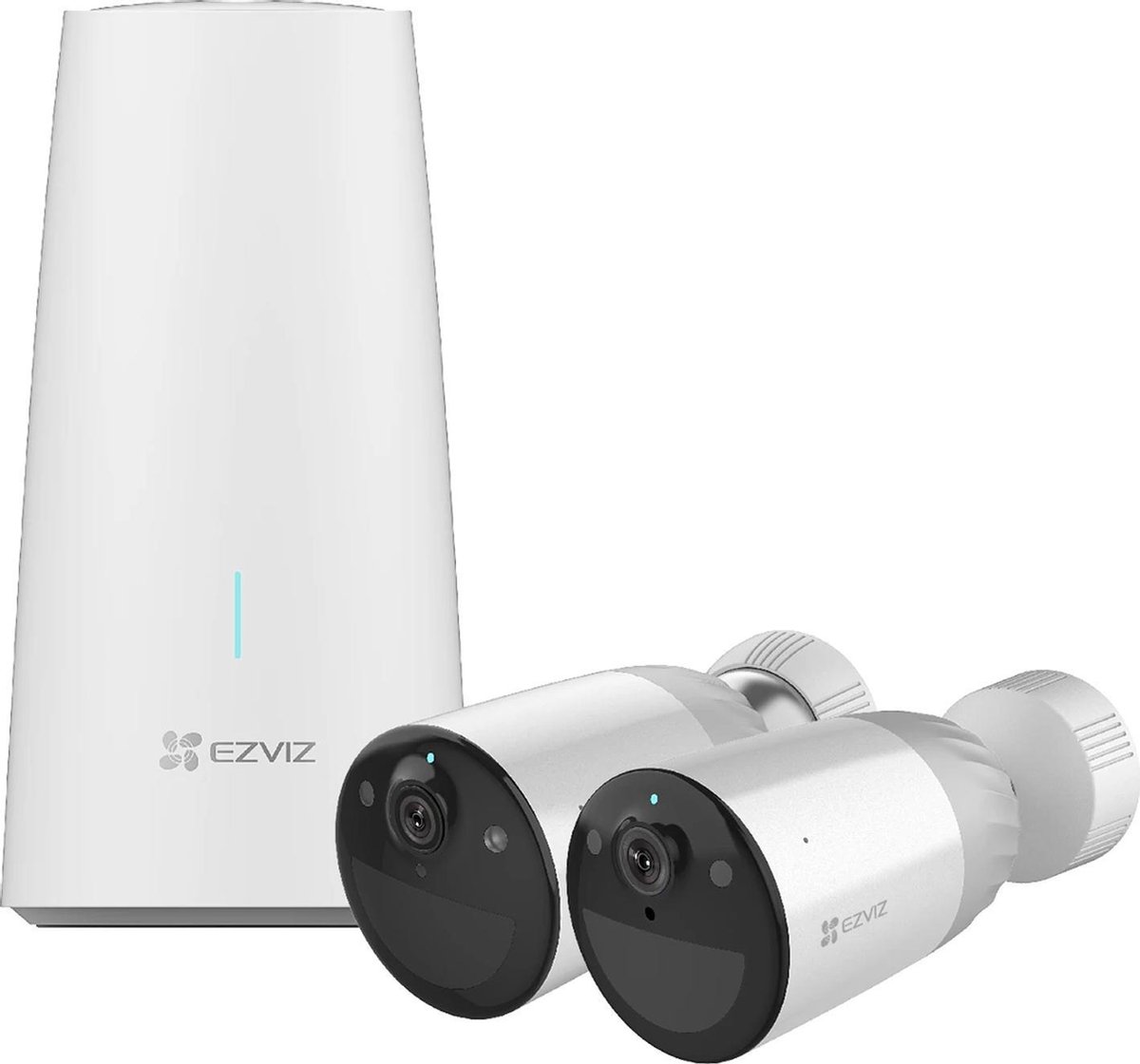 Ezviz BC1 B2: beveiligingscamera/ beveiligingssysteem met spotlicht en kleurnachtzicht - tot wel 365 dagen batterij - Voor binnen & buiten - 2 stuks - EZVIZ
