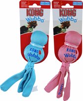 Kong Wubba Puppy - Honden Speelgoed - Assorti Roze of Blauw - 22 cm