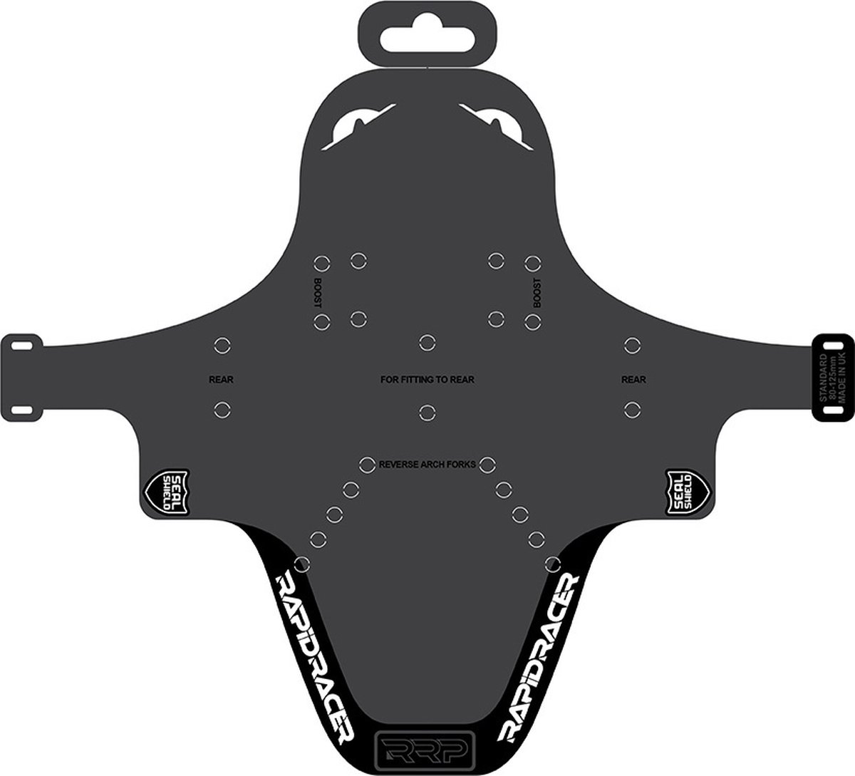 Rapidracerproducts Spatbord Enduroguard Mtb 80-120 Mm Wit