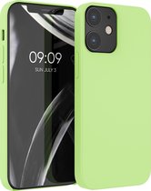 kwmobile telefoonhoesje voor Apple iPhone 12 / 12 Pro - Hoesje met siliconen coating - Smartphone case in groene tomaat