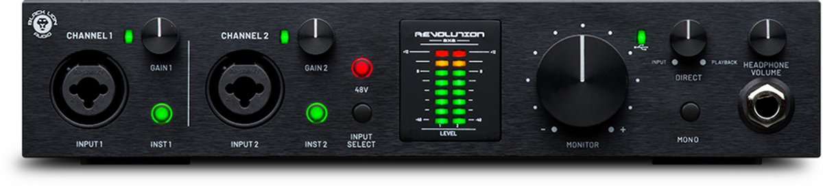 Black Lion Audio Revolution 2x2 - USB audio interface, 2 in / 2 out, USB-C
